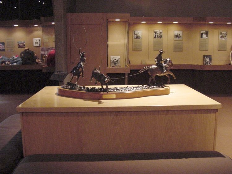 Legends of Rodeo - Ben Johnson and Joe Crow, Pardners by Edd Hayes - search and link Sculpture with SculptSite.com